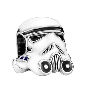 NWOT Disney Star Wars Stormtrooper Helmet Charm Sterling Silver 925